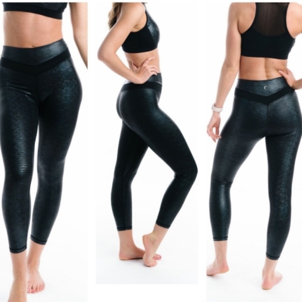 Zyia active black kakadu brilliant leggings dh.